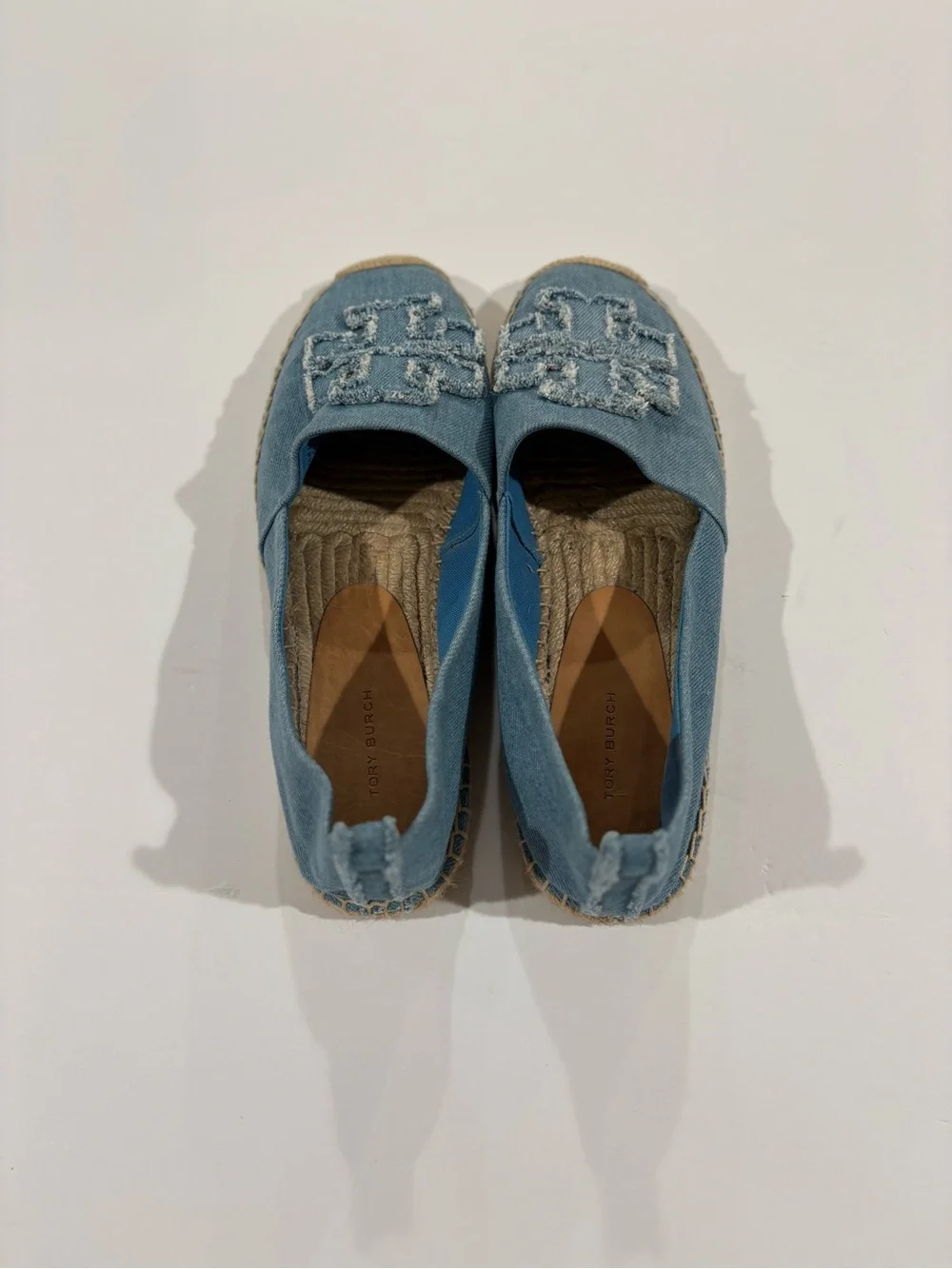 Tory Burch Double T Espadrille Flats | Size 11